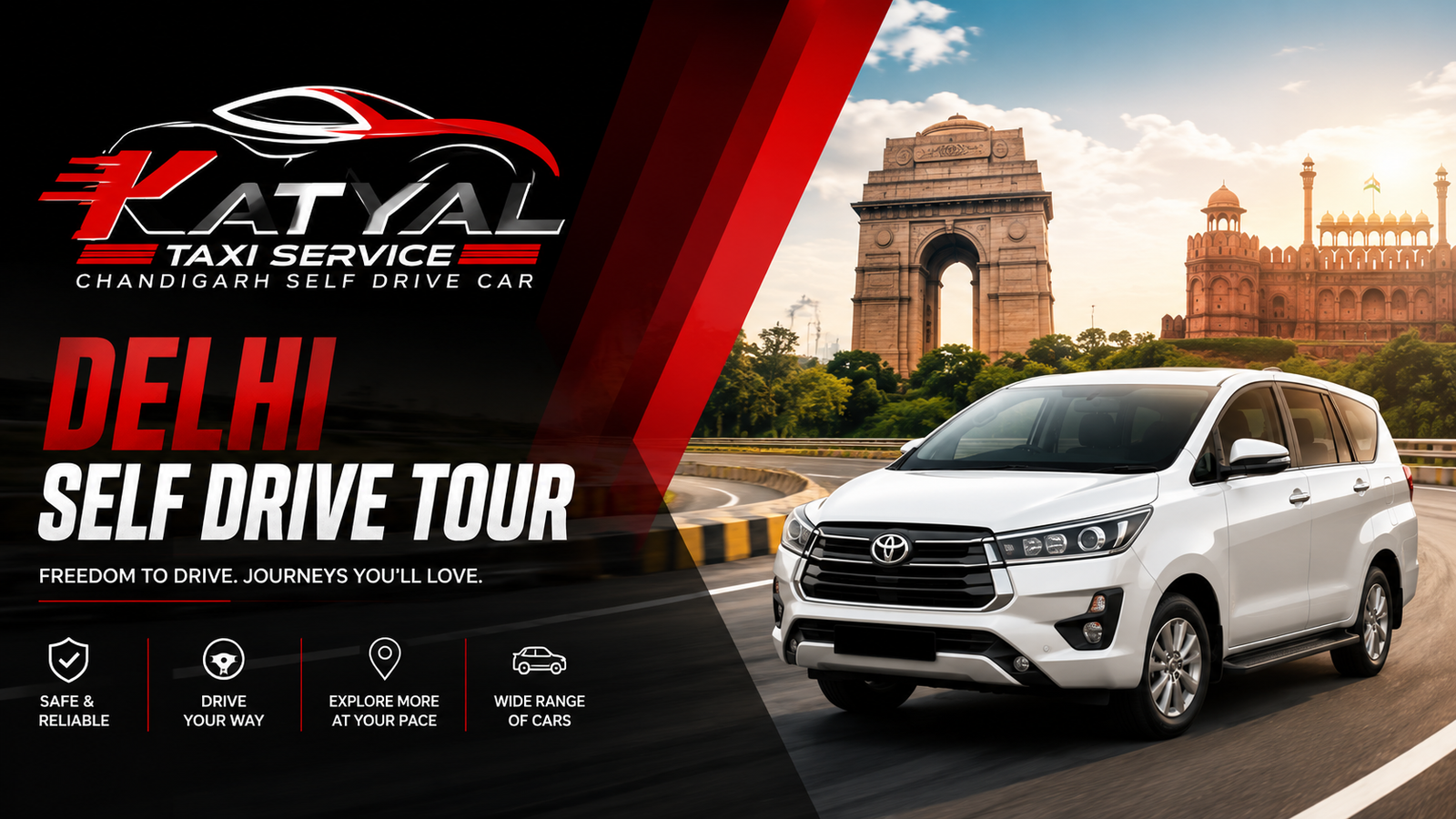 Chandigarh to Delhi Self Drive Car Rental – Drive Your Way